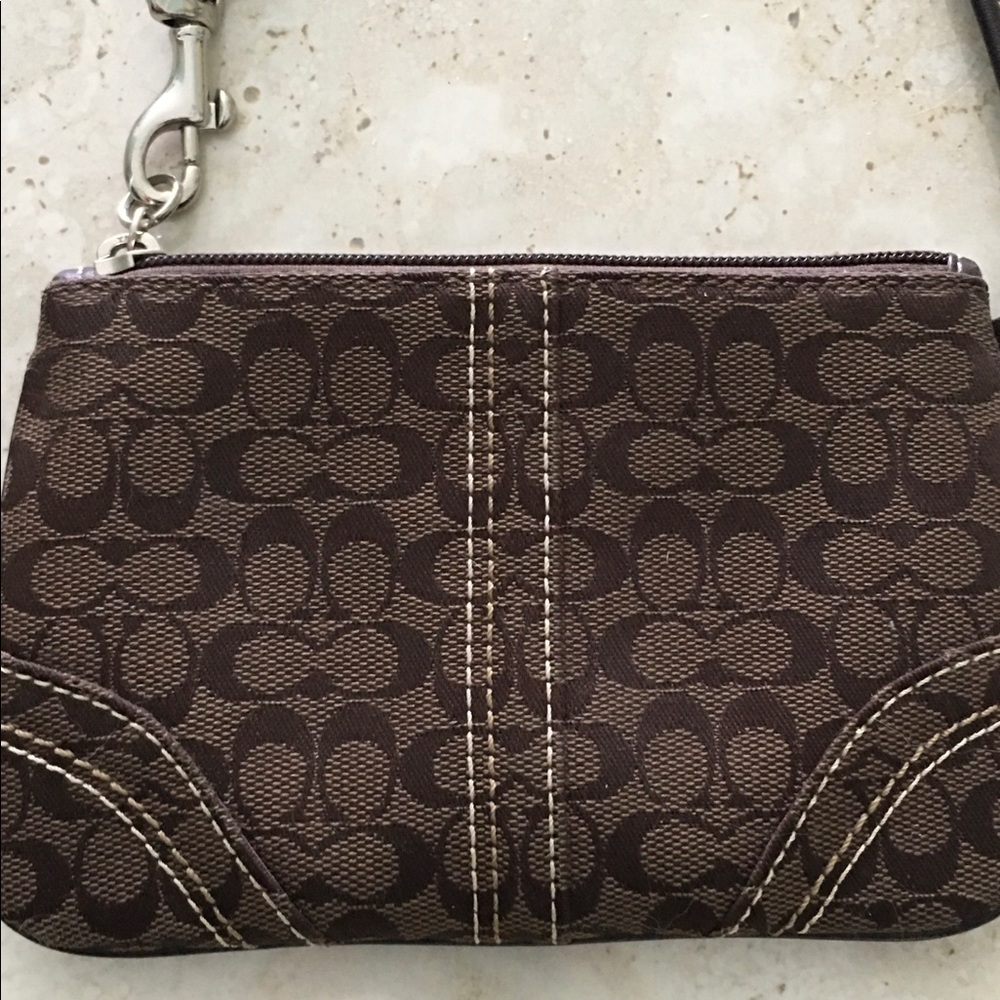 Authentic Coach Wristlet - image 4